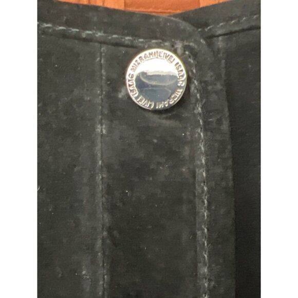 Isaac Mizrahi Women Black Leather Overlay Peplum Jacket Size 22W - Picture 8 of 11